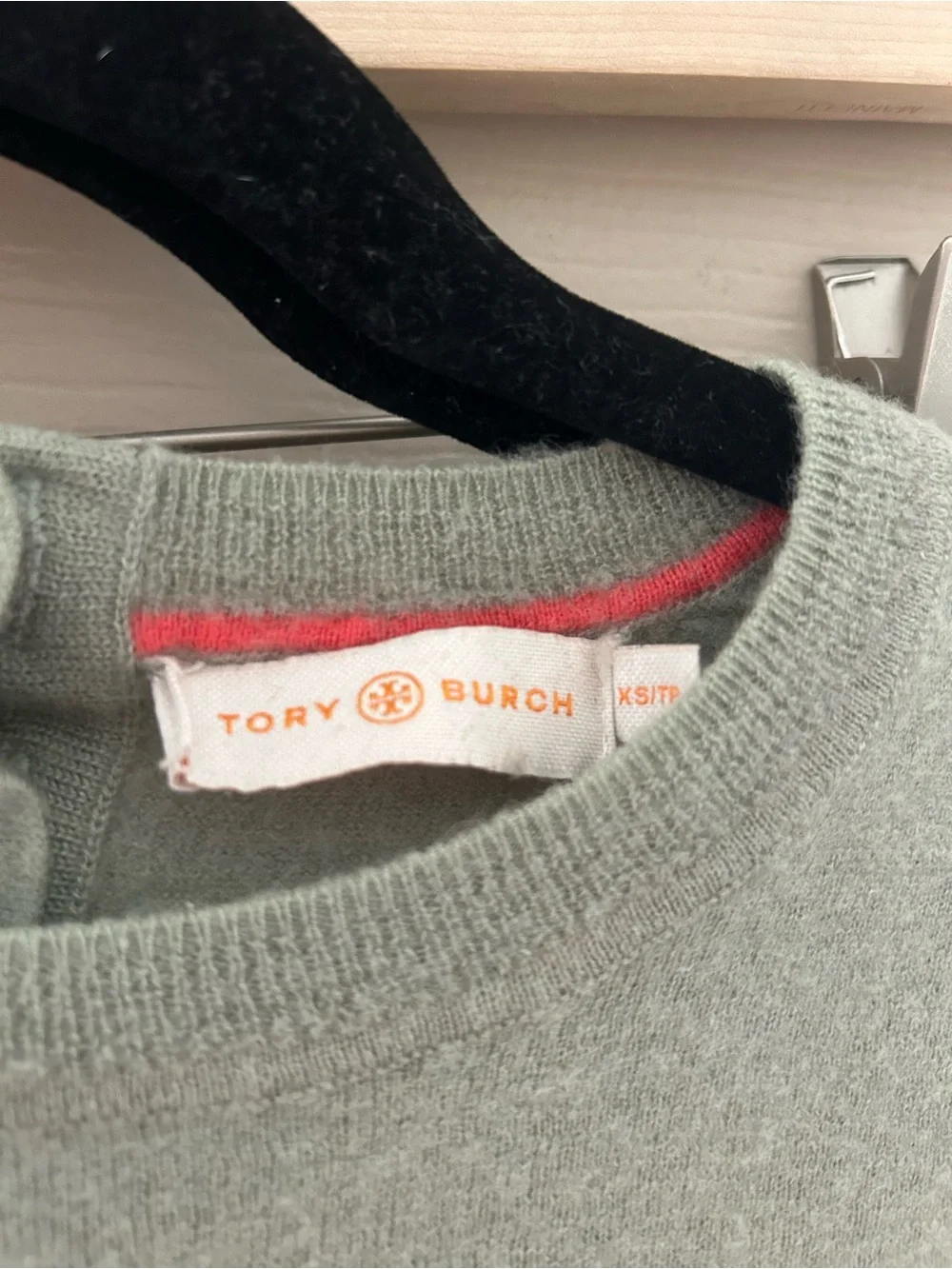 Tory Burch Sage Green Crewneck Sweater